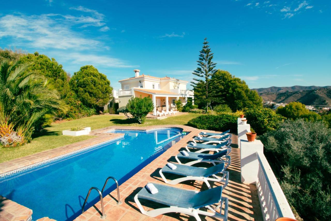 Gran Villa Con Vistas Al Mar Y Piscina Privada Málaga Kültér fotó