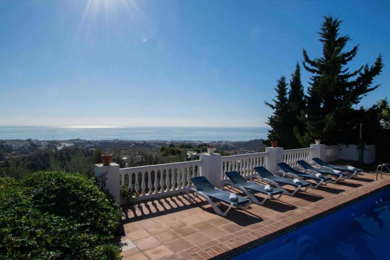 Gran Villa Con Vistas Al Mar Y Piscina Privada Málaga Kültér fotó