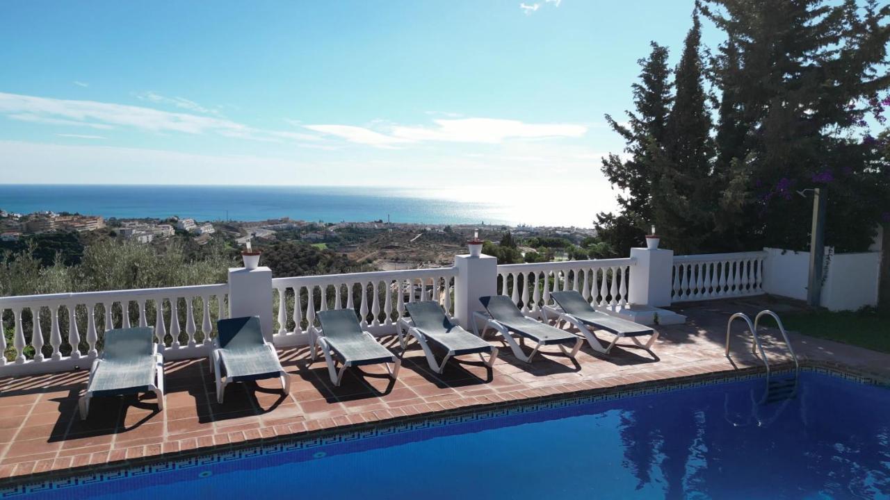 Gran Villa Con Vistas Al Mar Y Piscina Privada Málaga Kültér fotó