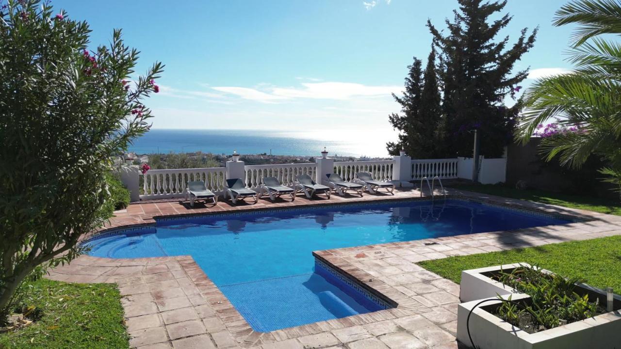 Gran Villa Con Vistas Al Mar Y Piscina Privada Málaga Kültér fotó