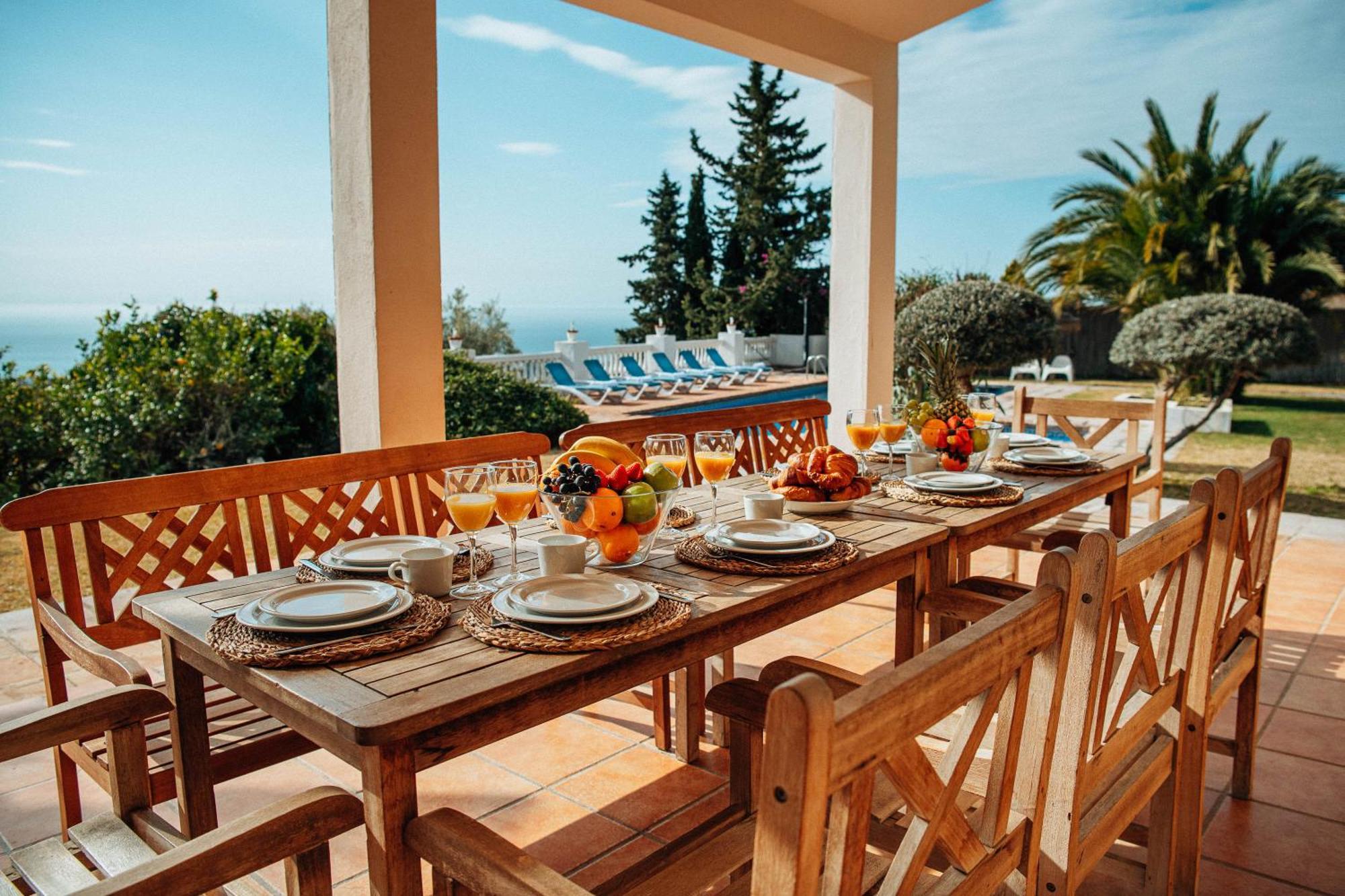 Gran Villa Con Vistas Al Mar Y Piscina Privada Málaga Kültér fotó