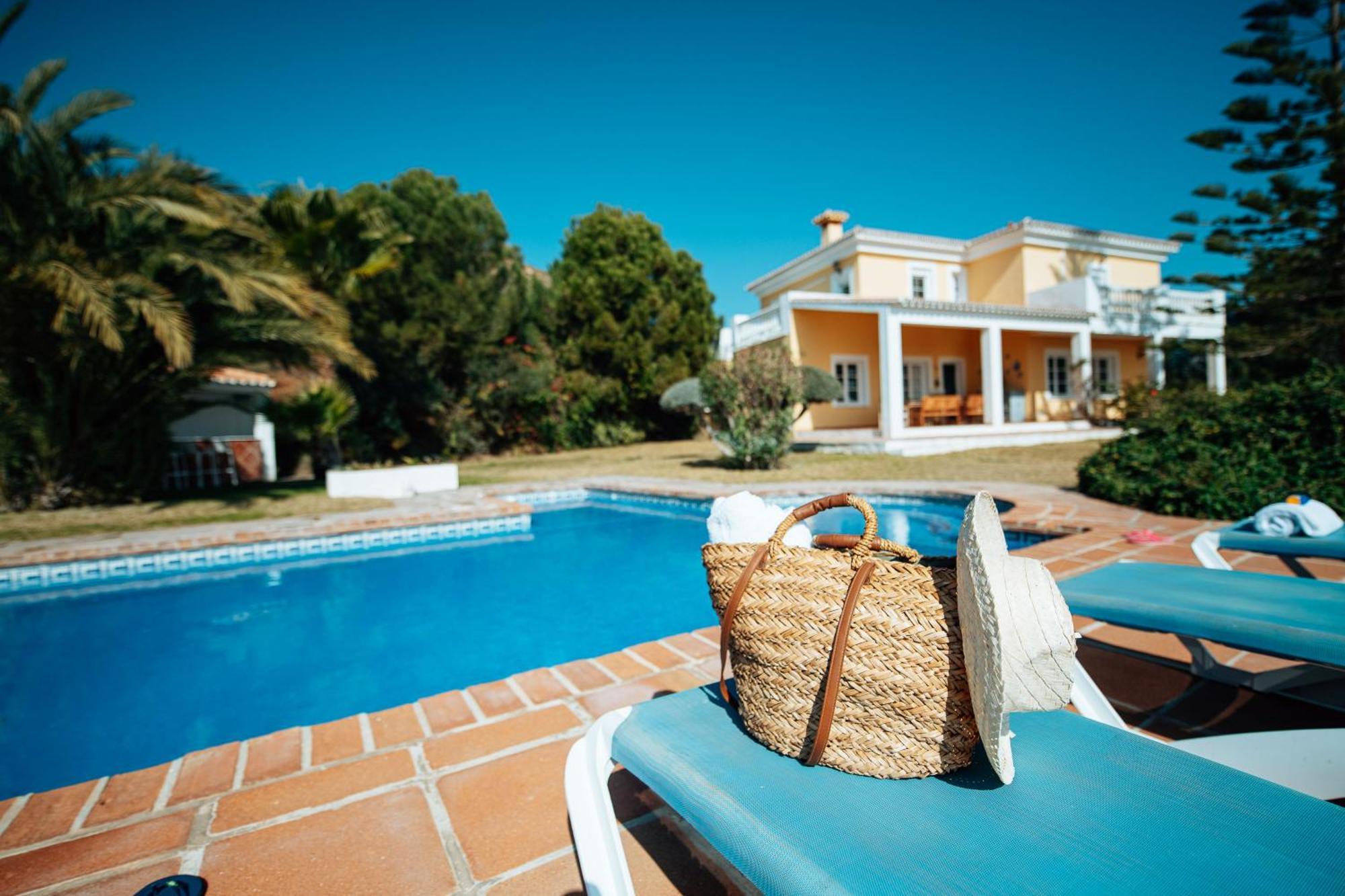 Gran Villa Con Vistas Al Mar Y Piscina Privada Málaga Kültér fotó